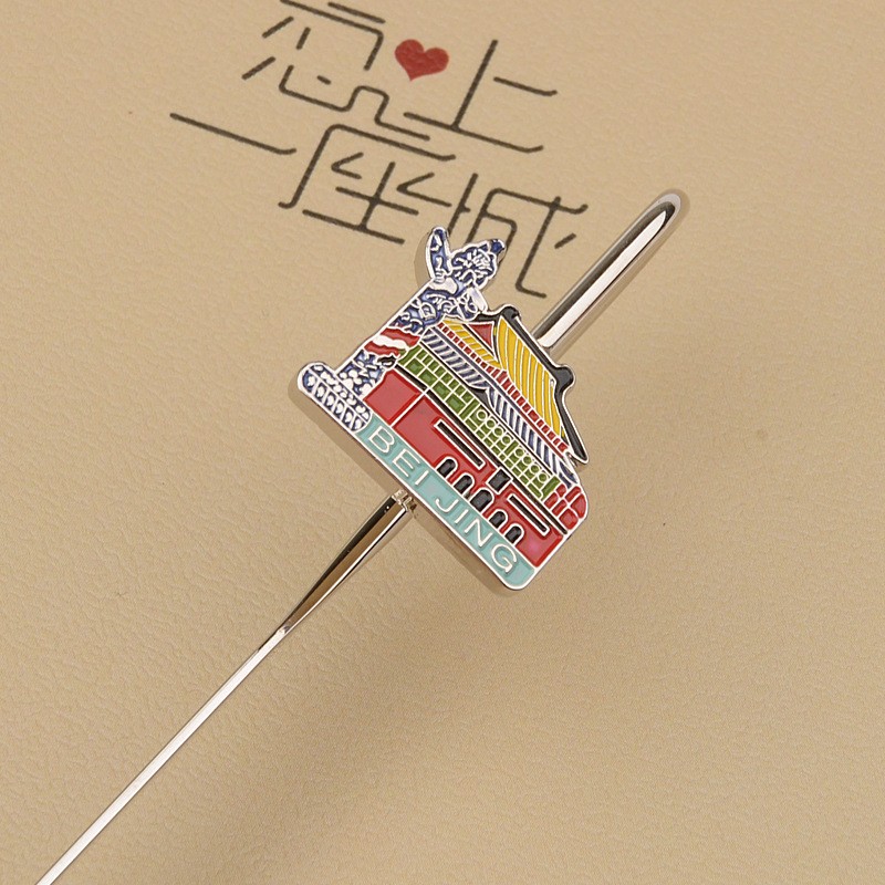 北京特色旅游纪念品天安门天坛长城金属书签创意故宫文创礼物图3