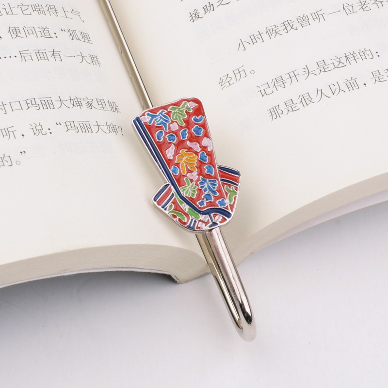 古风文创龙袍凤袍皇帝皇后旗袍书签纪念品外贸出口金属书签礼品图3