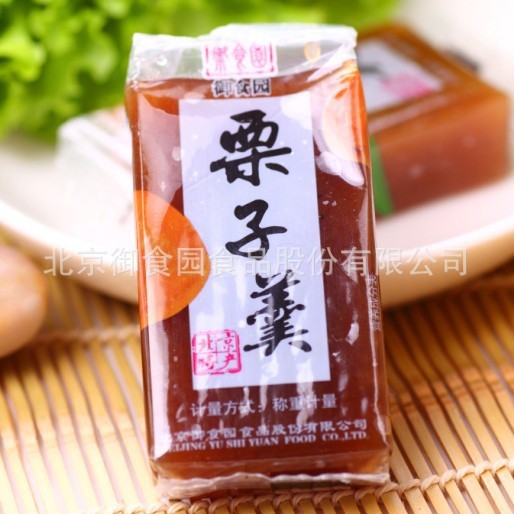 御食园羊羹栗子羹老北京特产传统糕点休闲零食500g包邮图3