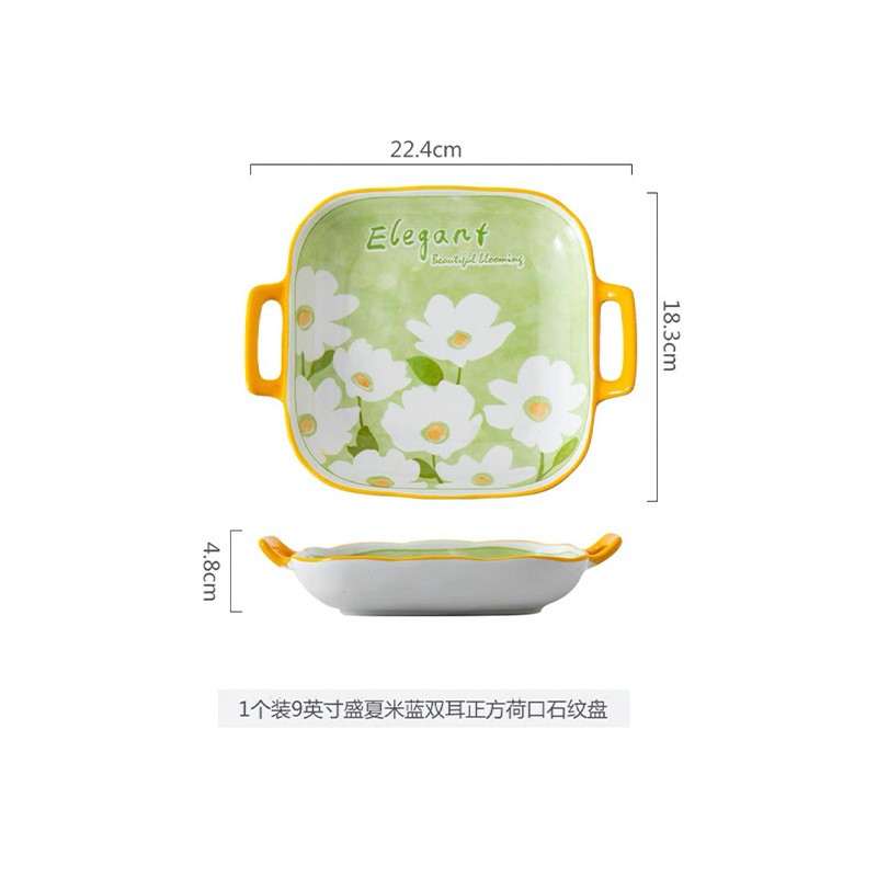 小红书同款露营野餐陶瓷碗ins风可爱少女心陶瓷餐具盘子碗碟批发图5