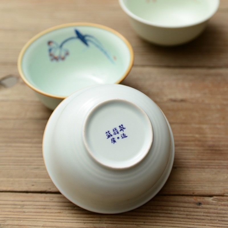 特色餐厅用反口陶瓷碗 创意圆形翻边正德菜碗 酒店餐具汤碗直销图4
