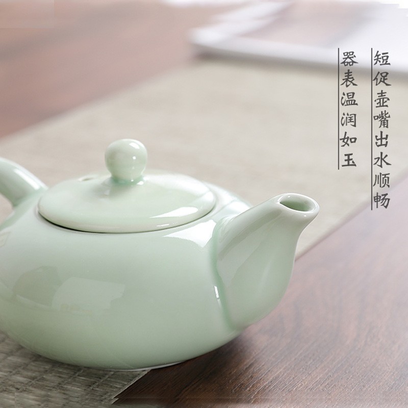 定 制露营青瓷泡茶套装懒人户外茶具一套便携式旅行陶瓷功夫茶具图4