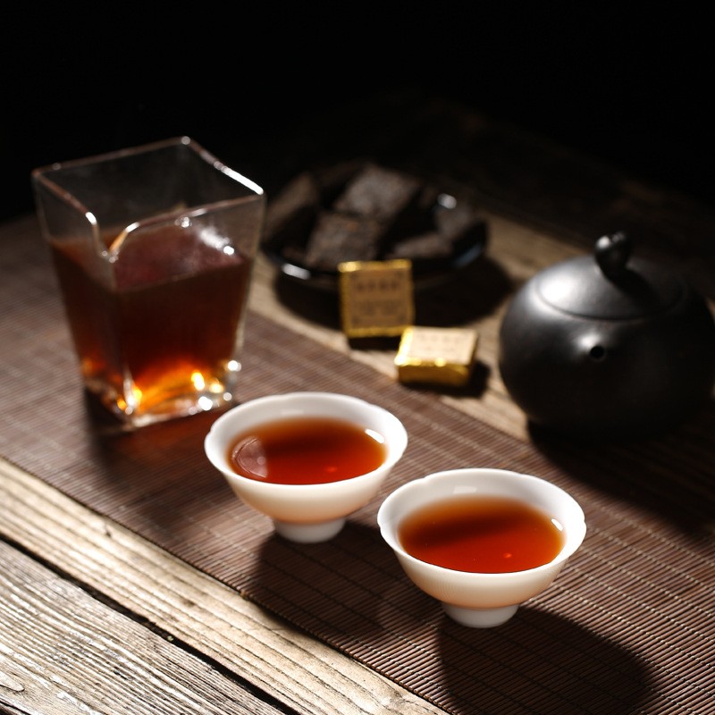 批发云南陈年普洱茶熟茶2003年古树迷你小金砖沱茶小方砖源头厂货图4