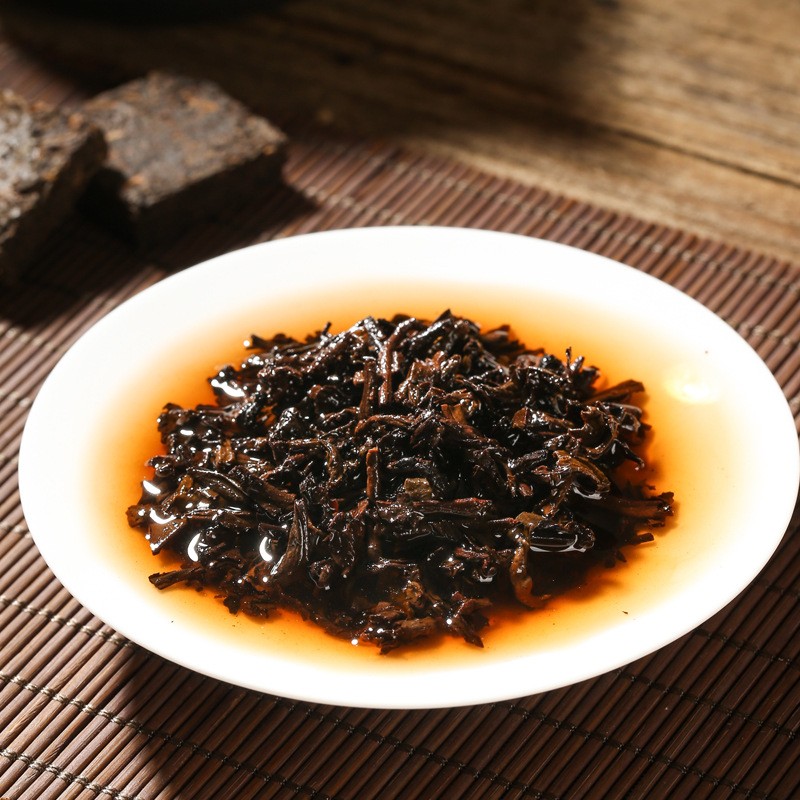 批发云南陈年普洱茶熟茶2003年古树迷你小金砖沱茶小方砖源头厂货图5