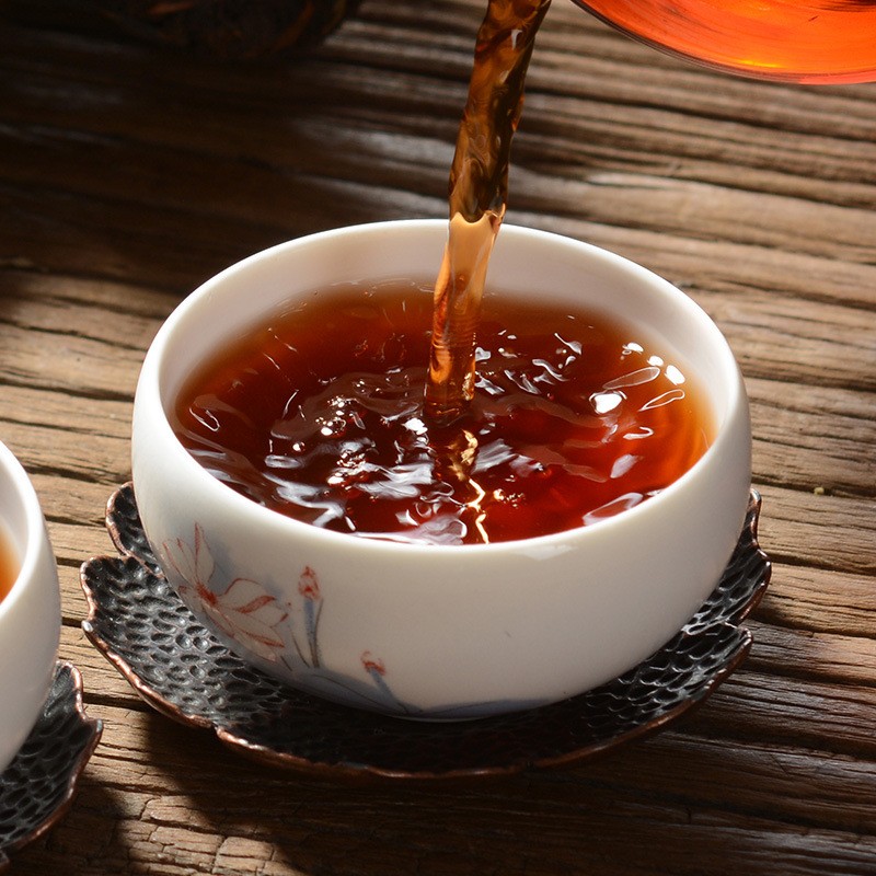 源头厂家直销批发 云南普洱茶熟茶 沱茶 勐海老熟茶古树老茶500克图4