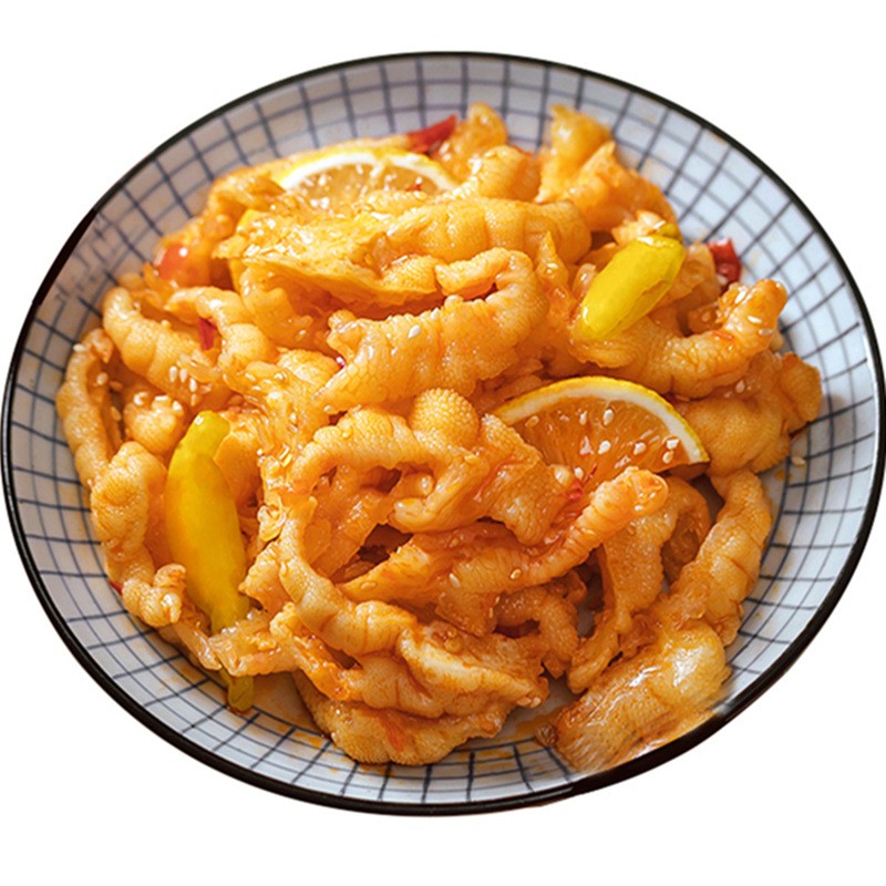 川香颂无骨鸡爪柠檬酸辣袋装网红即食有骨泡椒凤爪500g一件代发图5