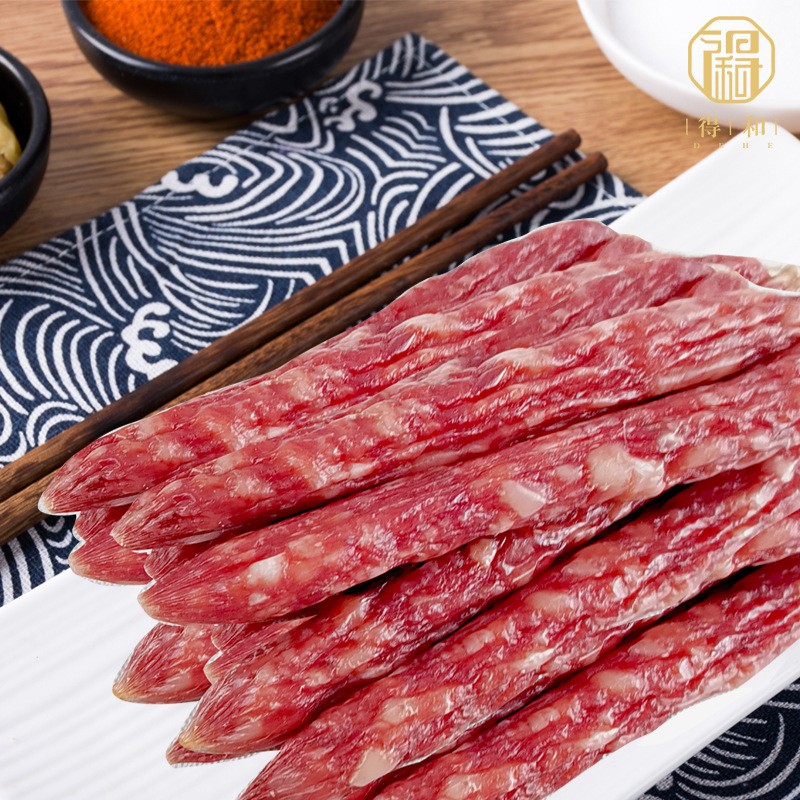 批发广式广味腊肠广东香肠腊肉 散装猪肉香肠烤肠 中山黄圃厂家图3