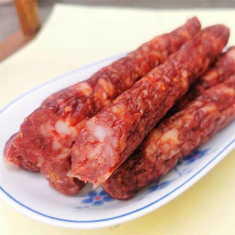 厂家批发烘干香肠麻辣香肠五香腊肠广味香肠四川农家风味腊肉肠图2