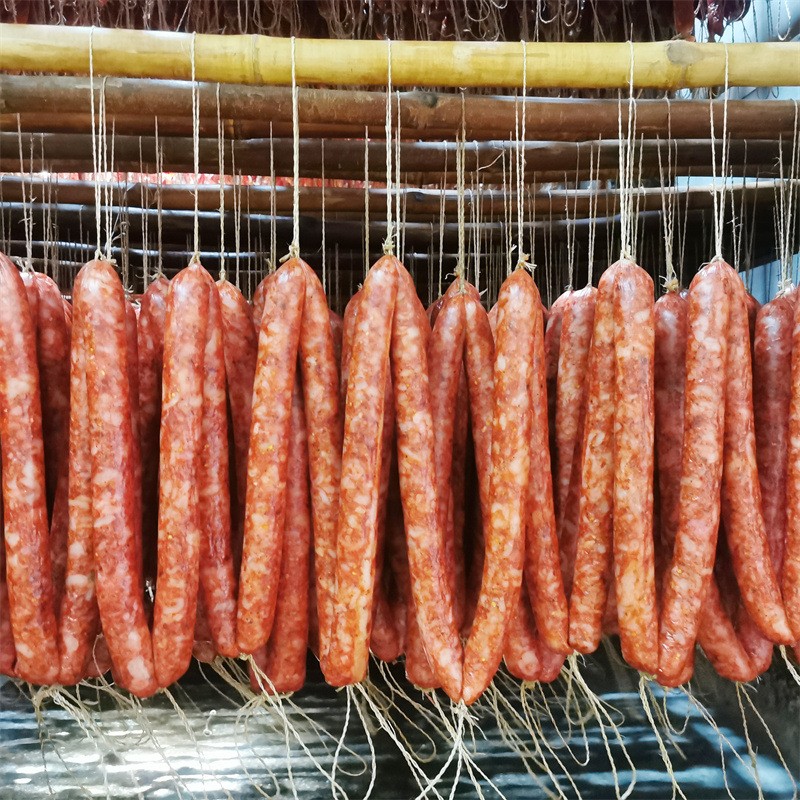 厂家批发烘干香肠麻辣香肠五香腊肠广味香肠四川农家风味腊肉肠图3