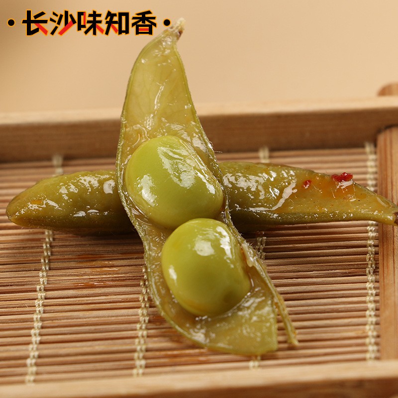 香辣毛豆 麻辣豆笋 藕片 酱香花生卤味菜即食素菜下酒菜商用食材图3