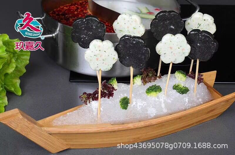 玖嘉久海鲜棒棒糖虾滑墨鱼滑口味豆捞火锅串串食材25g*20个/包图2