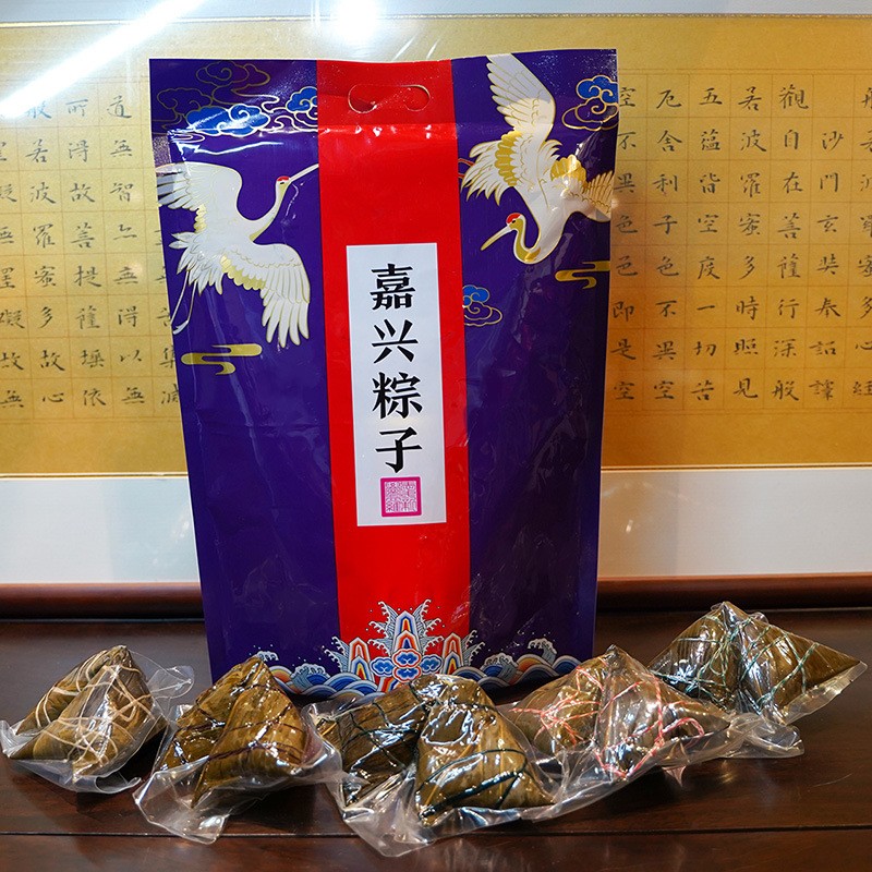 御庄园嘉兴粽子100克*8只大礼包装蛋黄鲜肉豆沙蜜枣支持一件代发图2
