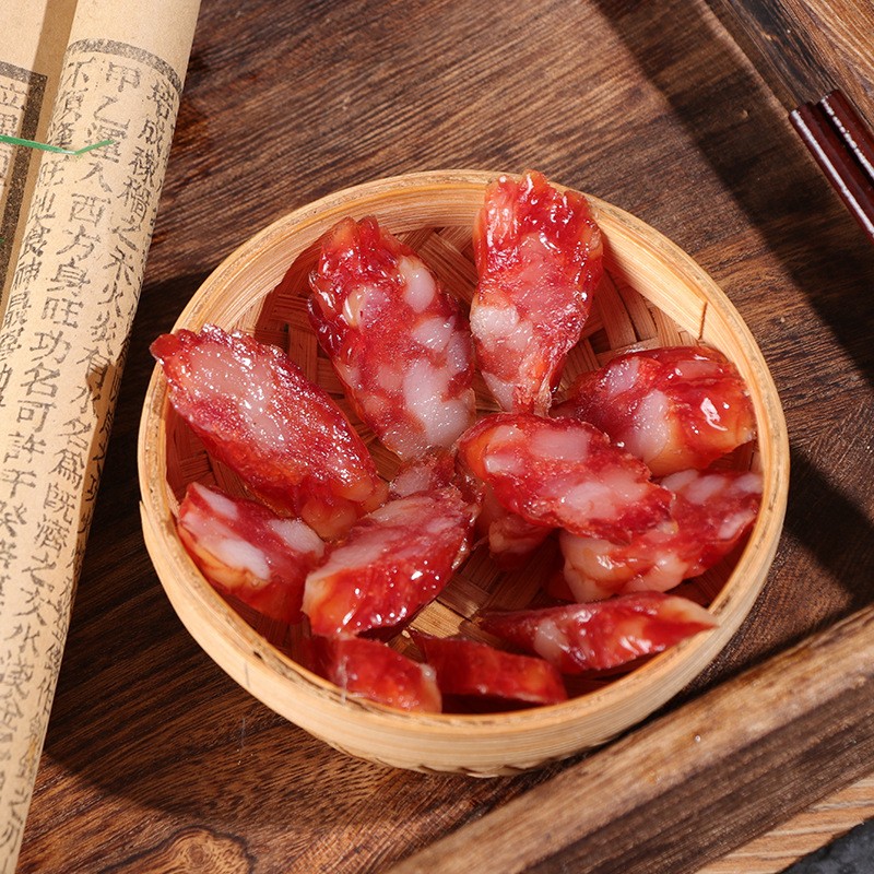 友恒腊味广式腊肠500g装广东烤肠广味腊肉风干香肠江门特产香肠图3