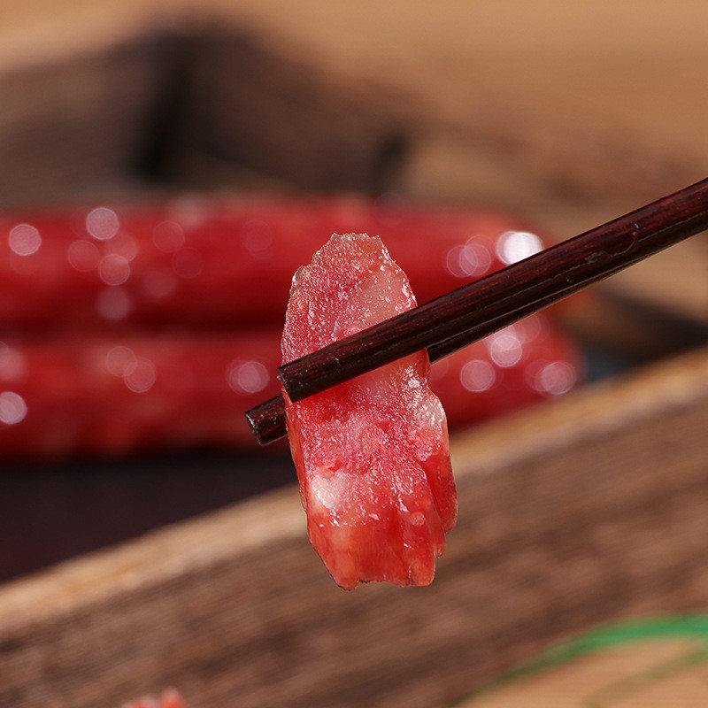 友恒风味腊肠条肠餐粒肠广式腊肠江门香肠整包非烟熏腊肠图2