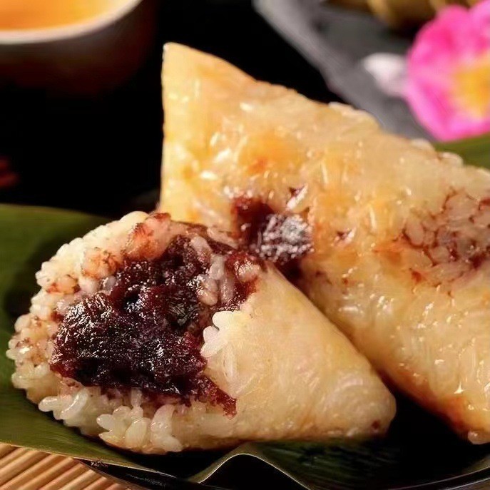 大肉粽子蛋黄鲜肉粽大粽子手工新鲜蜜枣甜粽嘉兴端午早餐速食批发图3
