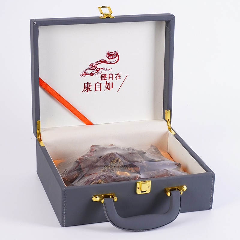 长白山赤灵芝礼盒装林下灵芝仿野泡酒泡水滋补干灵芝送礼佳品批发图5