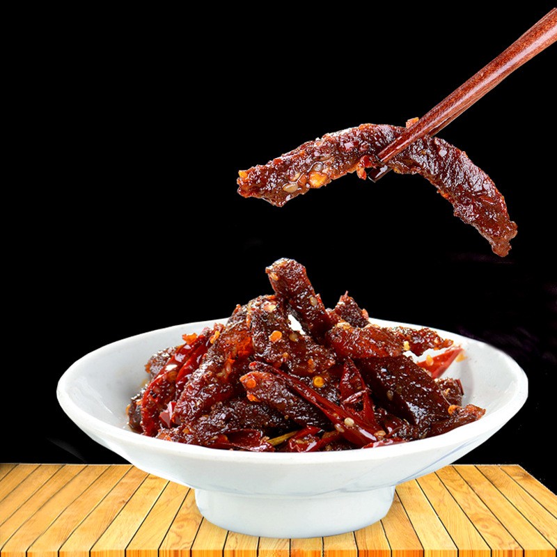 熟食真牛肉四川麻辣五香牛肉干250g休闲零食厂家批发特产图2
