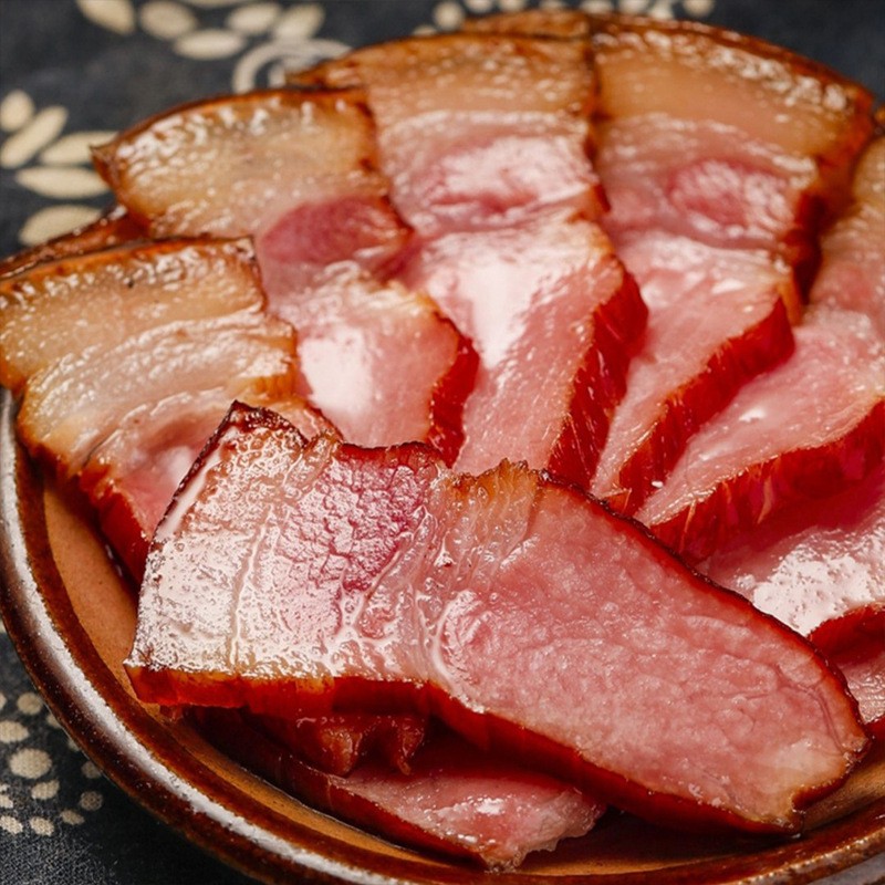 偏瘦 四川特产正宗柴火腊肉农家自制烟熏五花咸肉非湖南川味腊肠5图2