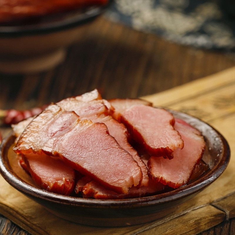 偏瘦 四川特产正宗柴火腊肉农家自制烟熏五花咸肉非湖南川味腊肠5图4