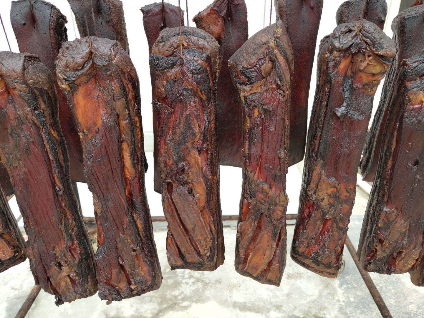 厂家直供散装柴火烟熏五花腊肉 农家土猪腊五花肉 湖南特产批发图2