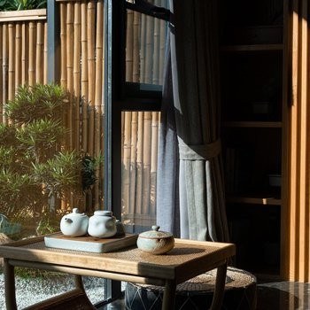 燕巢·独立庭院亲子观景大床房（慕思乳胶床垫+独立庭院观景+河畔露台观四季之美）图3