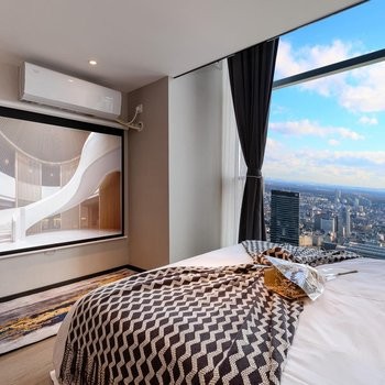 超A超飒·loft高空套房-巨幕投影+冰箱+洗衣机图4