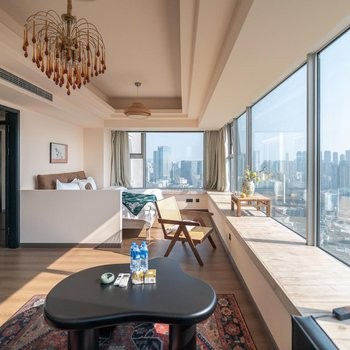 日式诧寂风两居室套房（高空俯瞰+巨幕投影+浴缸）图5