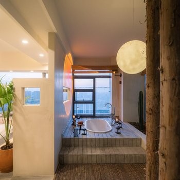 日式诧寂风两居室套房（高空俯瞰+巨幕投影+浴缸）图4