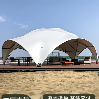 军鑫穹顶天幕户外半永久景区吧台营地大型餐饮苍穹天幕球形帐篷