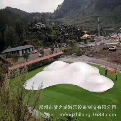 江苏泰州新款沙窝蹦床充气蹦蹦云梦之龙游乐园游乐设备