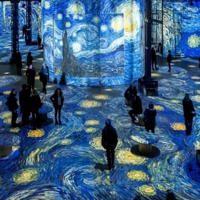 3d全息投影沉浸式展厅cave墙面地面互动投影砸球投影数字展厅展馆
