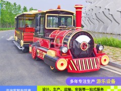 无轨蒸汽电动观光小火车厂家 景区商场新款电动无轨观光火车列车