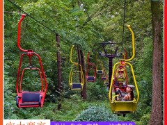 户外景区迷你观光低空缆车简易型索道吊篮吊椅上山飞鹿无动力设备