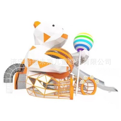 户外大型游乐设施无动力游乐设备景区公园非标设备儿童不锈钢滑梯