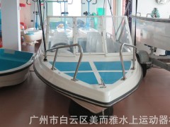 源头厂家加厚玻璃钢娱乐八人电动快艇景区观光休闲游玩电动游艇