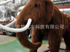 天然野生仿真动物猛犸象会动会叫公园户外摆件雕塑动物摆件模型