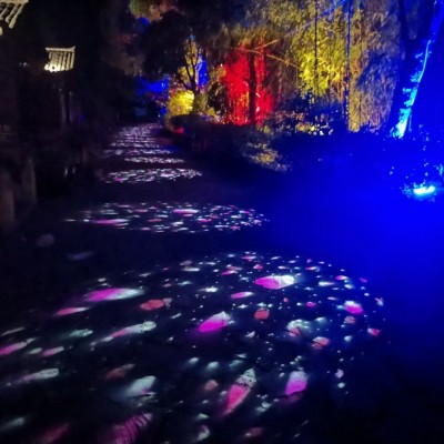 地面投影景区夜游亮化布置