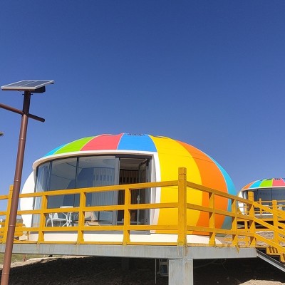 星空房太空舱网红民宿可移动房屋旅游景区民宿可旋转发光夜游经济