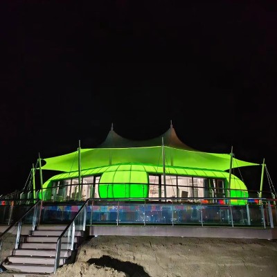 星空房太空舱网红民宿可移动房屋旅游景区民宿可旋转发光夜游经济